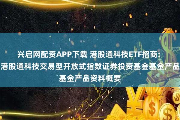 兴启网配资APP下载 港股通科技ETF招商: 招商国证港股通科技交易型开放式指数证券投资基金基金产品资料概要