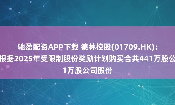 驰盈配资APP下载 德林控股(01709.HK)：受托人根据2025年受限制股份奖励计划购买合共441万股公司股份